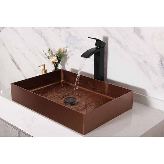 СМЕСИТЕЛЬ ВЫСОКИЙ ДЛЯ РАКОВИНЫ GID VICTORIA L120-BM-D L120BMD ЧЕРНЫЙ МАТОВЫЙ