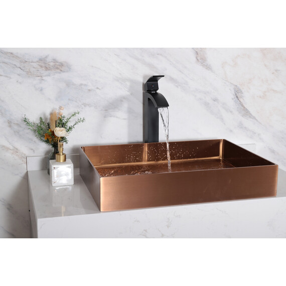 СМЕСИТЕЛЬ ВЫСОКИЙ ДЛЯ РАКОВИНЫ GID VICTORIA L120-BM-D L120BMD ЧЕРНЫЙ МАТОВЫЙ