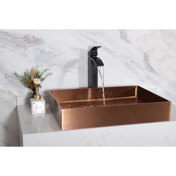 СМЕСИТЕЛЬ ВЫСОКИЙ ДЛЯ РАКОВИНЫ GID VICTORIA L120-BM-D L120BMD ЧЕРНЫЙ МАТОВЫЙ