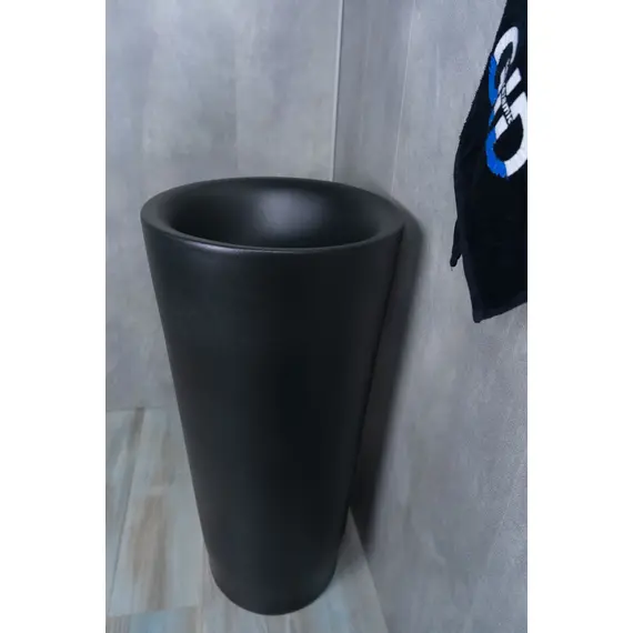 КЕРАМИЧЕСКАЯ НАПОЛЬНАЯ РАКОВИНА GID NB130BG ЧЕРНЫЙ ГРАФИТ