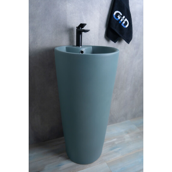 РАКОВИНА НАПОЛЬНАЯ GID NB131GM ЗЕЛЕНАЯ ХАКИ