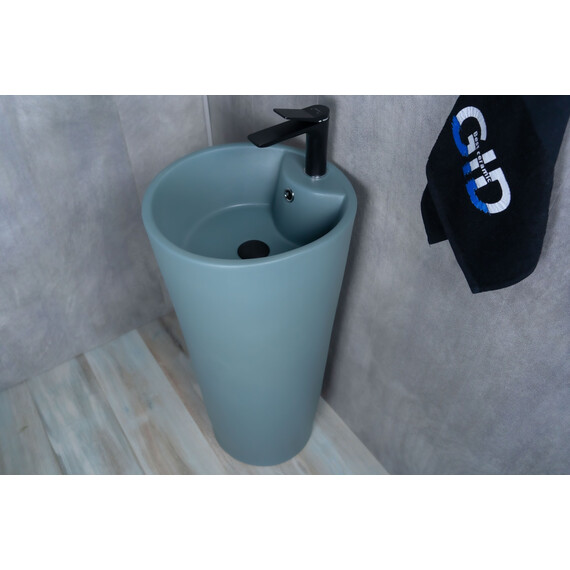 РАКОВИНА НАПОЛЬНАЯ GID NB131GM ЗЕЛЕНАЯ ХАКИ