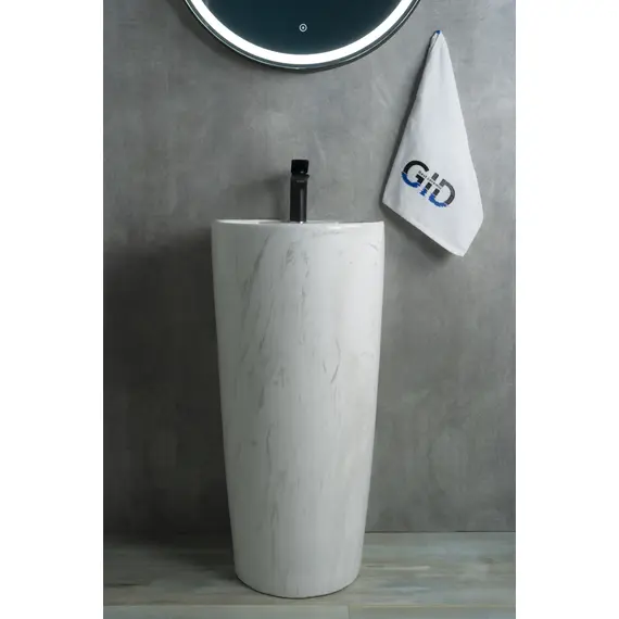 КЕРАМИЧЕСКАЯ НАПОЛЬНАЯ РАКОВИНА GID NB131WGS ПОД КАМЕНЬ ГЛЯНЦЕВАЯ