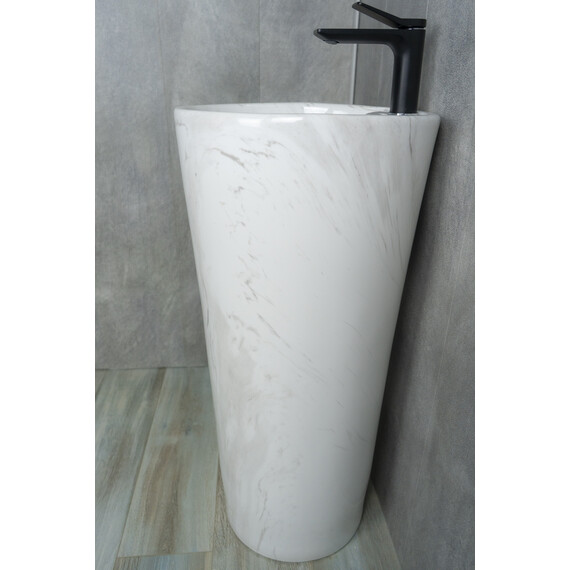 КЕРАМИЧЕСКАЯ НАПОЛЬНАЯ РАКОВИНА GID NB131WGS ПОД КАМЕНЬ ГЛЯНЦЕВАЯ