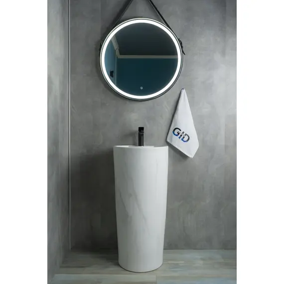 КЕРАМИЧЕСКАЯ НАПОЛЬНАЯ РАКОВИНА GID NB131WS ПОД КАМЕНЬ МАТОВАЯ