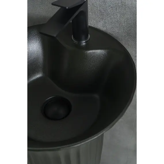 КЕРАМИЧЕСКАЯ НАПОЛЬНАЯ РАКОВИНА GID NB132BG ЧЕРНЫЙ ГРАФИТ