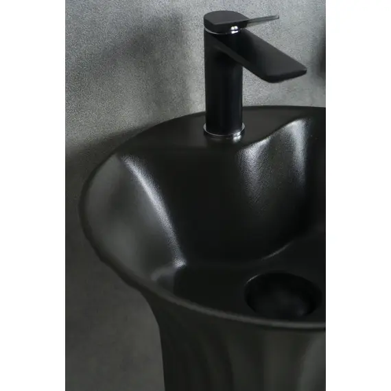 КЕРАМИЧЕСКАЯ НАПОЛЬНАЯ РАКОВИНА GID NB132BG ЧЕРНЫЙ ГРАФИТ