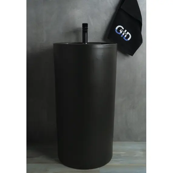 КЕРАМИЧЕСКАЯ НАПОЛЬНАЯ РАКОВИНА GID NB135BG ЧЕРНЫЙ ГРАФИТ