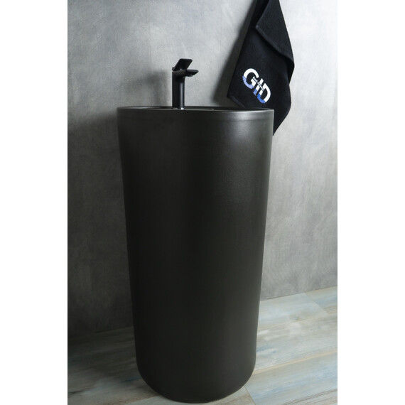 КЕРАМИЧЕСКАЯ НАПОЛЬНАЯ РАКОВИНА GID NB135BG ЧЕРНЫЙ ГРАФИТ