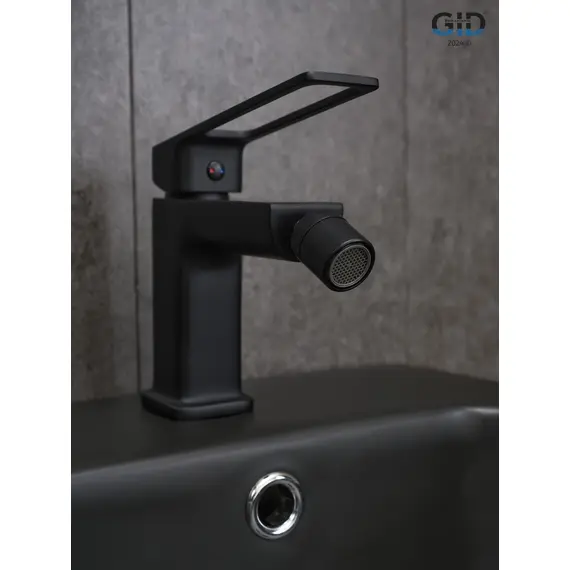 СМЕСИТЕЛЬ ДЛЯ БИДЕ GID NIAGARA L057-BM-B L057BMB ЧЕРНЫЙ МАТОВЫЙ