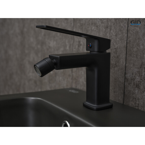 СМЕСИТЕЛЬ ДЛЯ БИДЕ GID NIAGARA L057-BM-B L057BMB ЧЕРНЫЙ МАТОВЫЙ