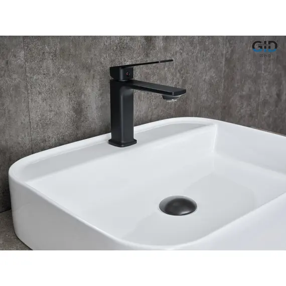 СМЕСИТЕЛЬ ДЛЯ РАКОВИНЫ GID NIAGARA L057-BM-K L057BMK ЧЕРНЫЙ МАТОВЫЙ