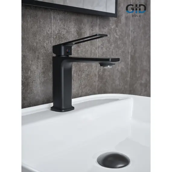 СМЕСИТЕЛЬ ДЛЯ РАКОВИНЫ GID NIAGARA L057-BM-K L057BMK ЧЕРНЫЙ МАТОВЫЙ