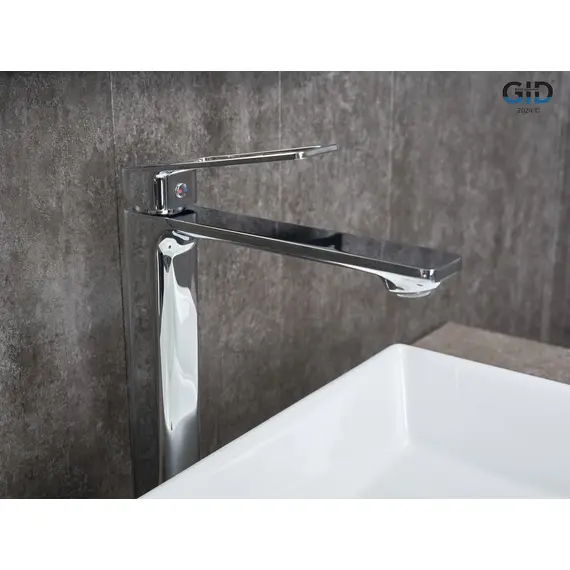 СМЕСИТЕЛЬ ВЫСОКИЙ ДЛЯ РАКОВИНЫ GID NIAGARA L057-CH-D L057CHD ХРОМ