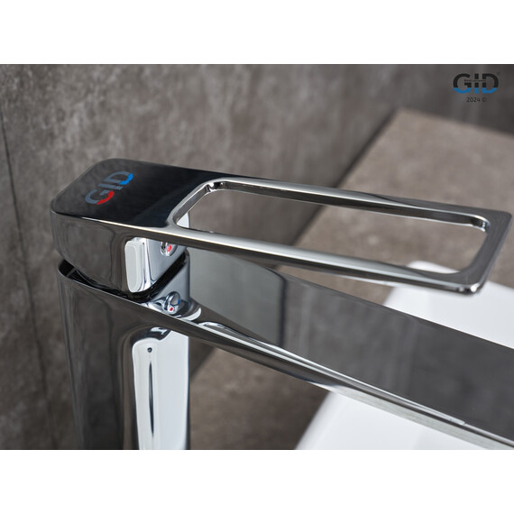 СМЕСИТЕЛЬ ВЫСОКИЙ ДЛЯ РАКОВИНЫ GID NIAGARA L057-CH-D L057CHD ХРОМ