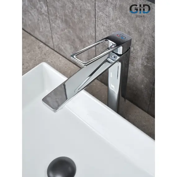 СМЕСИТЕЛЬ ВЫСОКИЙ ДЛЯ РАКОВИНЫ GID NIAGARA L057-CH-D L057CHD ХРОМ