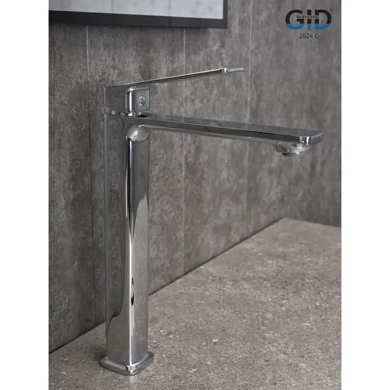 СМЕСИТЕЛЬ ВЫСОКИЙ ДЛЯ РАКОВИНЫ GID NIAGARA L057-CH-D L057CHD ХРОМ