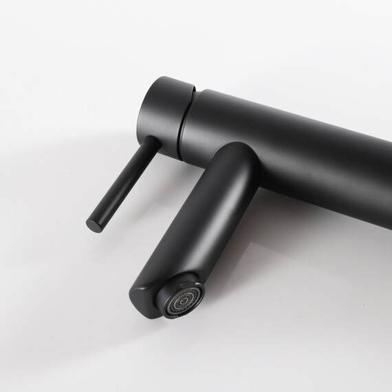 СМЕСИТЕЛЬ ДЛЯ РАКОВИНЫ GID BERLIN SS080-BM-K SS080BMK ЧЕРНЫЙ МАТОВЫЙ