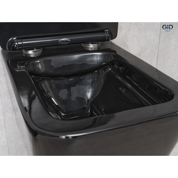 УНИТАЗ ПОДВЕСНОЙ GID TR2144BL ЧЕРНЫЙ ГЛЯНЕЦ
