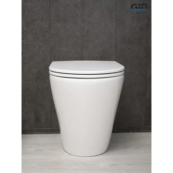 ПРИСТАВНОЙ УНИТАЗ GID TRS-263 БЕЛЫЙ БЕЗОБОДКОВЫЙ