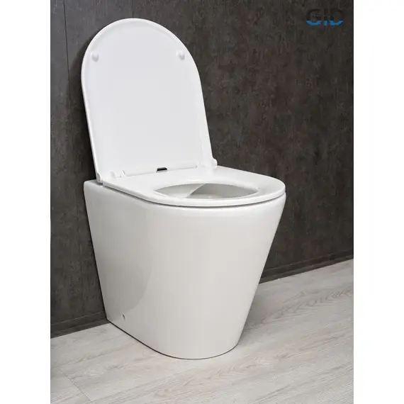 ПРИСТАВНОЙ УНИТАЗ GID TRS-263 БЕЛЫЙ БЕЗОБОДКОВЫЙ