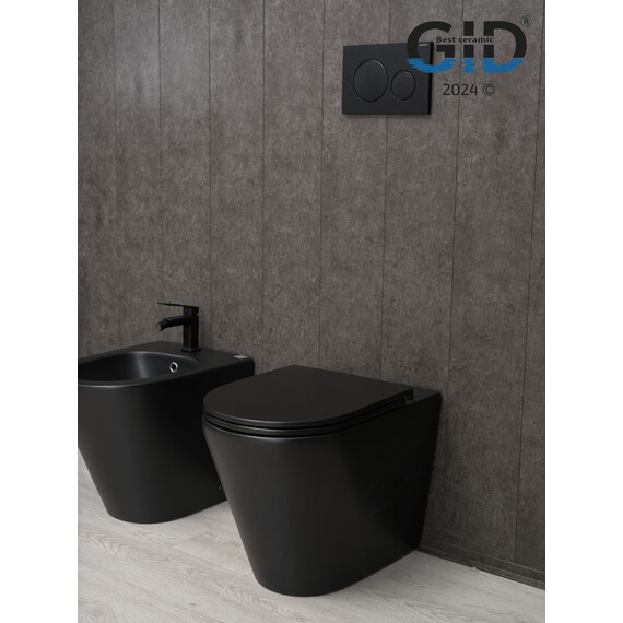 ПРИСТАВНОЙ УНИТАЗ GID TRS-263BM ЧЕРНЫЙ МАТОВЫЙ БЕЗОБОДКОВЫЙ ПРИСТАВНОЙ УНИТАЗ GID TRS-263BM ЧЕРНЫЙ МАТОВЫЙ БЕЗОБОДКОВЫЙ