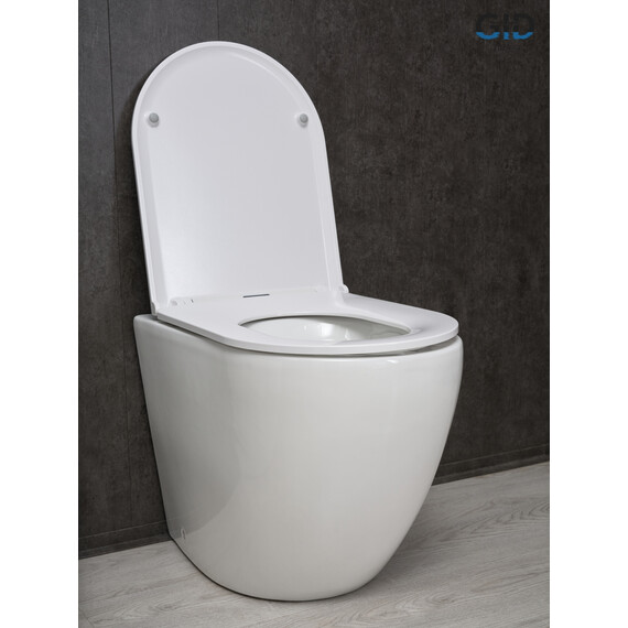 ПРИСТАВНОЙ УНИТАЗ GID TRS-269 БЕЛЫЙ БЕЗОБОДКОВЫЙ