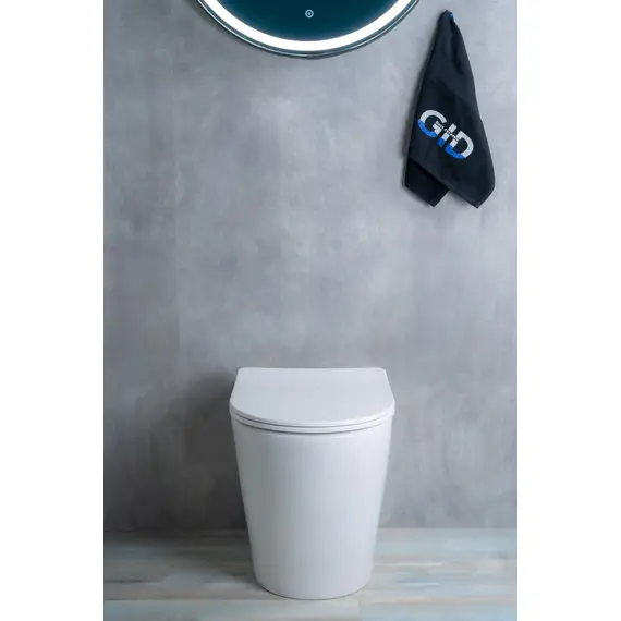 ПРИСТАВНОЙ УНИТАЗ GID TRS-263 БЕЛЫЙ БЕЗОБОДКОВЫЙ