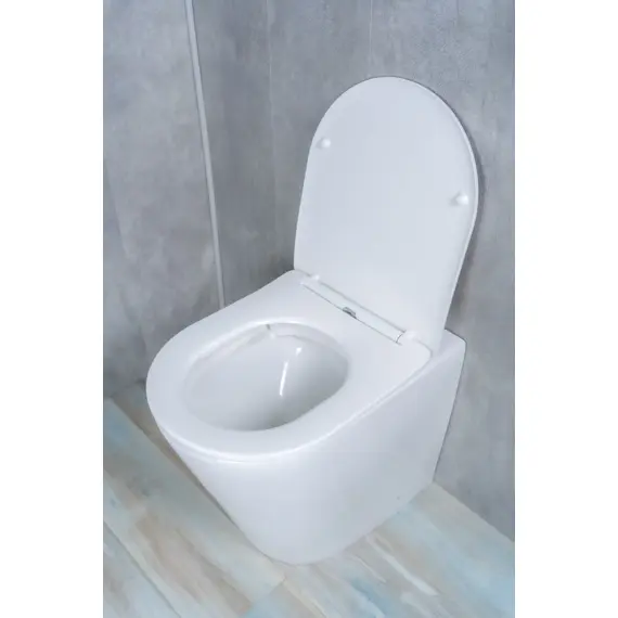 ПРИСТАВНОЙ УНИТАЗ GID TRS-263 БЕЛЫЙ БЕЗОБОДКОВЫЙ