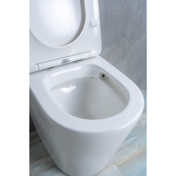 ПРИСТАВНОЙ УНИТАЗ GID TRS-263 БЕЛЫЙ БЕЗОБОДКОВЫЙ