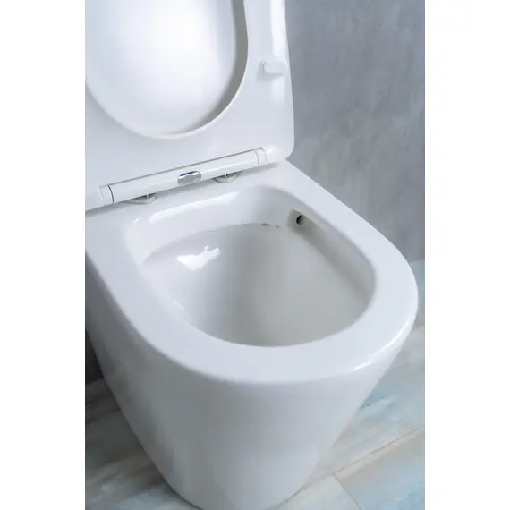 ПРИСТАВНОЙ УНИТАЗ GID TRS-263 БЕЛЫЙ БЕЗОБОДКОВЫЙ