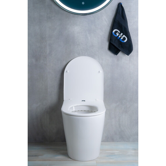 ПРИСТАВНОЙ УНИТАЗ GID TRS-263 БЕЛЫЙ БЕЗОБОДКОВЫЙ