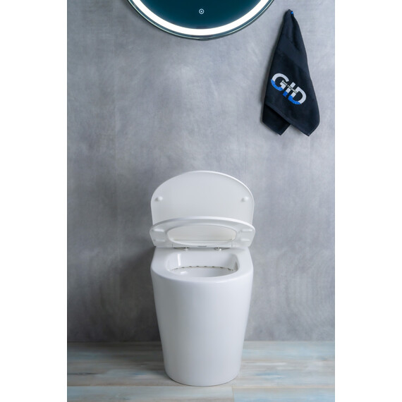 ПРИСТАВНОЙ УНИТАЗ GID TRS-263 БЕЛЫЙ БЕЗОБОДКОВЫЙ