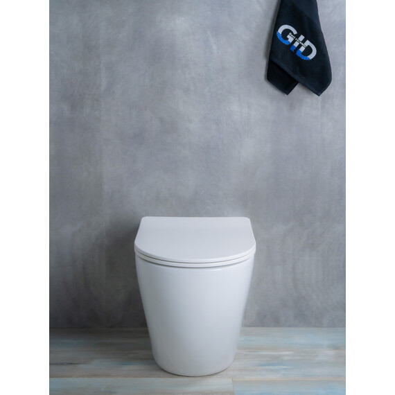 ПРИСТАВНОЙ УНИТАЗ GID TRS-269 БЕЛЫЙ БЕЗОБОДКОВЫЙ