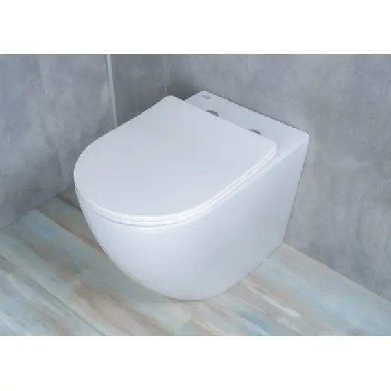 ПРИСТАВНОЙ УНИТАЗ GID TRS-269 БЕЛЫЙ БЕЗОБОДКОВЫЙ