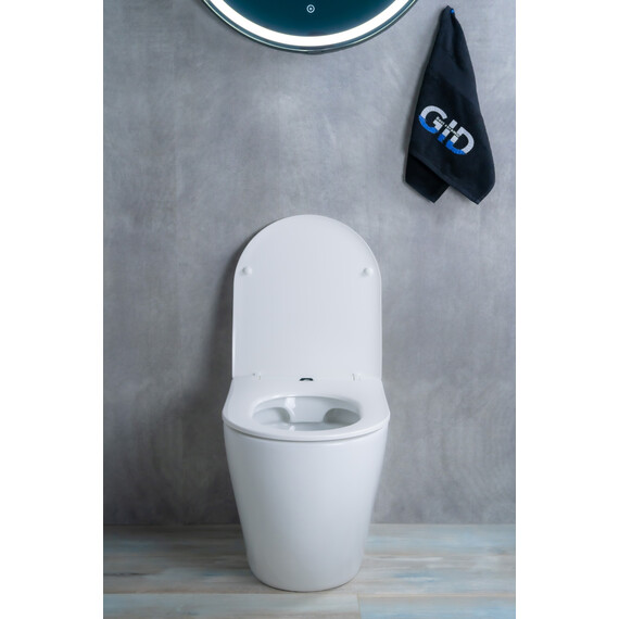 ПРИСТАВНОЙ УНИТАЗ GID TRS-269 БЕЛЫЙ БЕЗОБОДКОВЫЙ