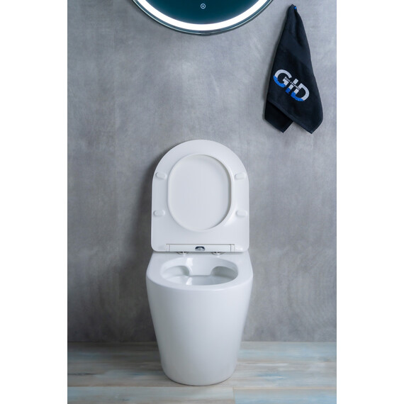 ПРИСТАВНОЙ УНИТАЗ GID TRS-269 БЕЛЫЙ БЕЗОБОДКОВЫЙ