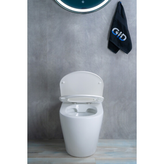 ПРИСТАВНОЙ УНИТАЗ GID TRS-269 БЕЛЫЙ БЕЗОБОДКОВЫЙ