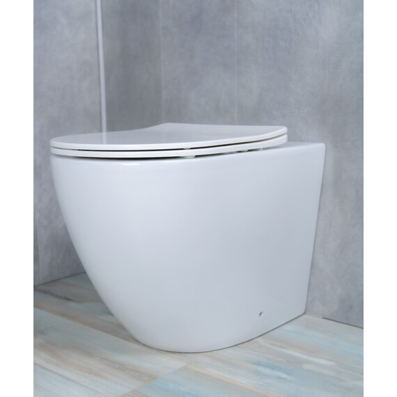 ПРИСТАВНОЙ УНИТАЗ GID TRS-269 БЕЛЫЙ БЕЗОБОДКОВЫЙ