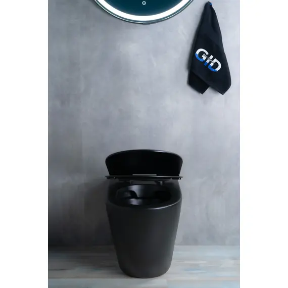 ПРИСТАВНОЙ УНИТАЗ GID TRS-269BM ЧЕРНЫЙ МАТОВЫЙ БЕЗОБОДКОВЫЙ