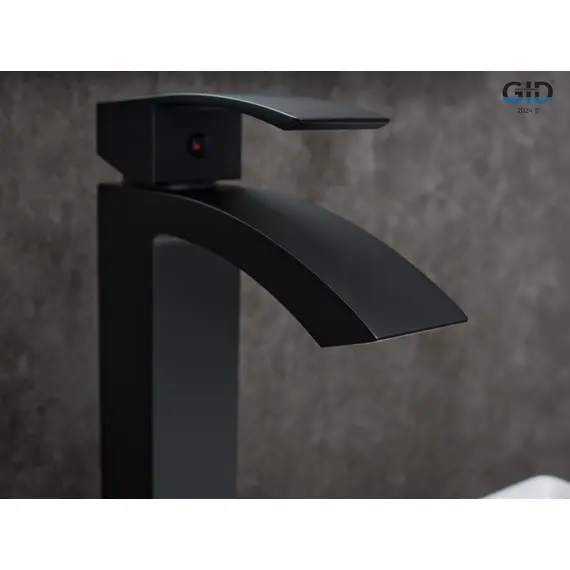 СМЕСИТЕЛЬ ВЫСОКИЙ ДЛЯ РАКОВИНЫ GID VICTORIA L120-BM-D L120BMD ЧЕРНЫЙ МАТОВЫЙ