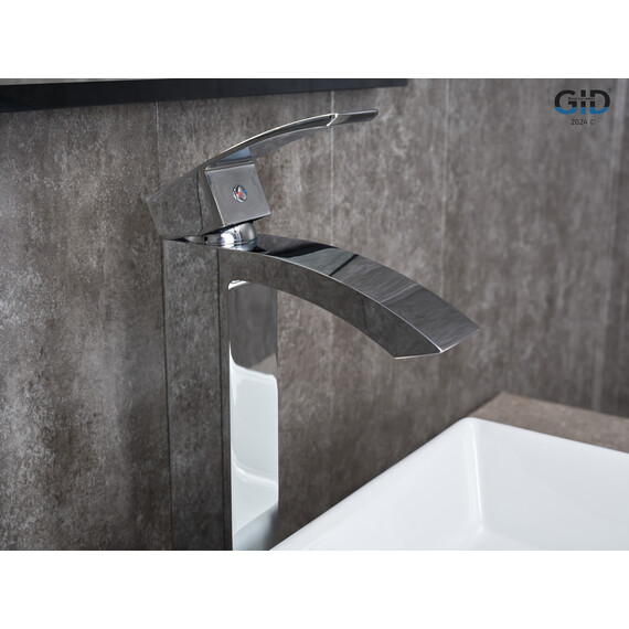 СМЕСИТЕЛЬ ВЫСОКИЙ ДЛЯ РАКОВИНЫ GID VICTORIA L120-CH-D L120CHD ХРОМ