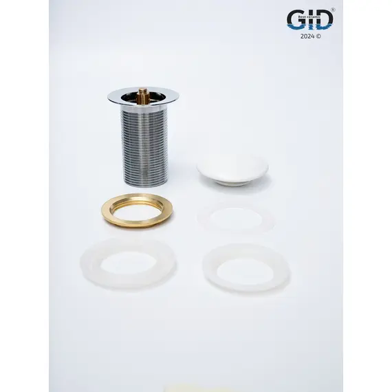 БЕЛЫЙ МАТОВЫЙ КЕРАМИЧЕСКИЙ ДОННЫЙ КЛАПАН GID WHM100