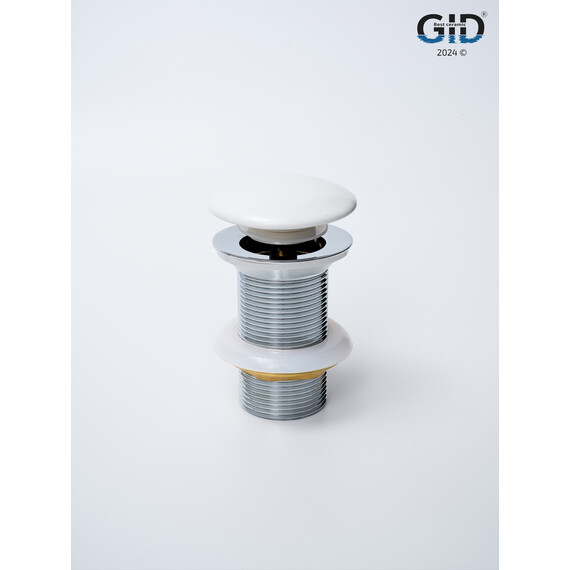 БЕЛЫЙ МАТОВЫЙ КЕРАМИЧЕСКИЙ ДОННЫЙ КЛАПАН GID WHM100