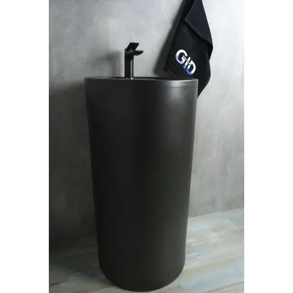 КЕРАМИЧЕСКАЯ НАПОЛЬНАЯ РАКОВИНА GID NB135BG ЧЕРНЫЙ ГРАФИТ