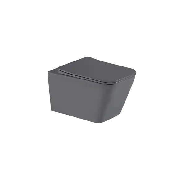 УНИТАЗ ПОДВЕСНОЙ TORNADO GID TR2143TF-DGM 62304Y СЕРЫЙ МАТОВЫЙ 49X34X36