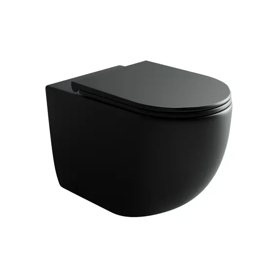 НАПОЛЬНЫЙ ПРИСТАВНОЙ УНИТАЗ CERAMICA NOVA METROPOL RIMLESS ЧЕРНЫЙ МАТОВЫЙ