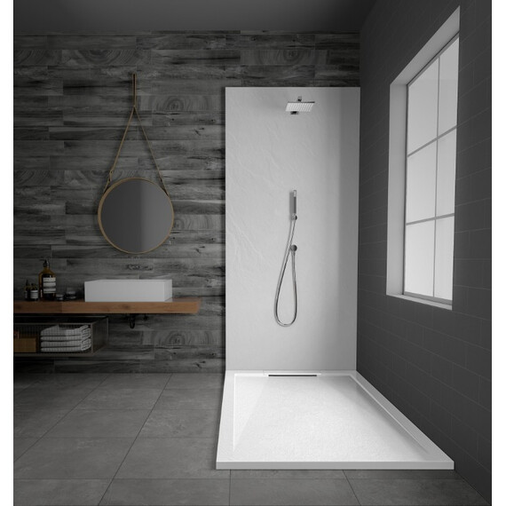 ПОДДОН ДУШЕВОЙ ESBANO ИЗ ИСКУССТВЕННОГО КАМНЯ ESP-LX128W БЕЛЫЙ