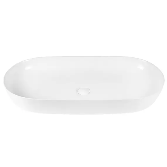 РАКОВИНА НАКЛАДНАЯ BOND S51-800 80*40*13,5СМ ОВАЛЬНАЯ БЕЛАЯ