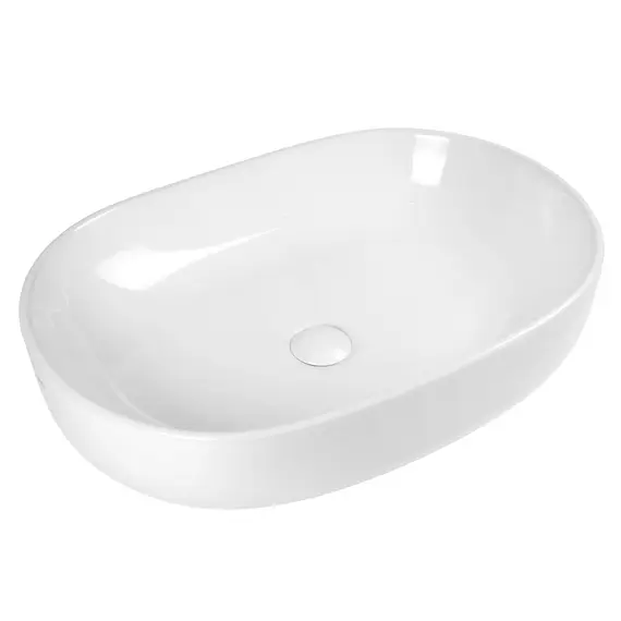РАКОВИНА НАКЛАДНАЯ ОВАЛЬНАЯ BOND S59-600 60*40*15СМ БЕЛАЯ